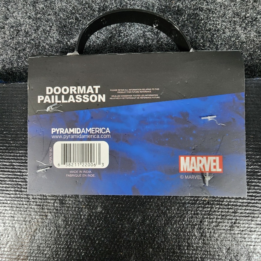 Marvel Avengers Thor Knock Thunderously Mjolnir 17" x 29" Doormat Blue‎ New - Picture 5 of 5